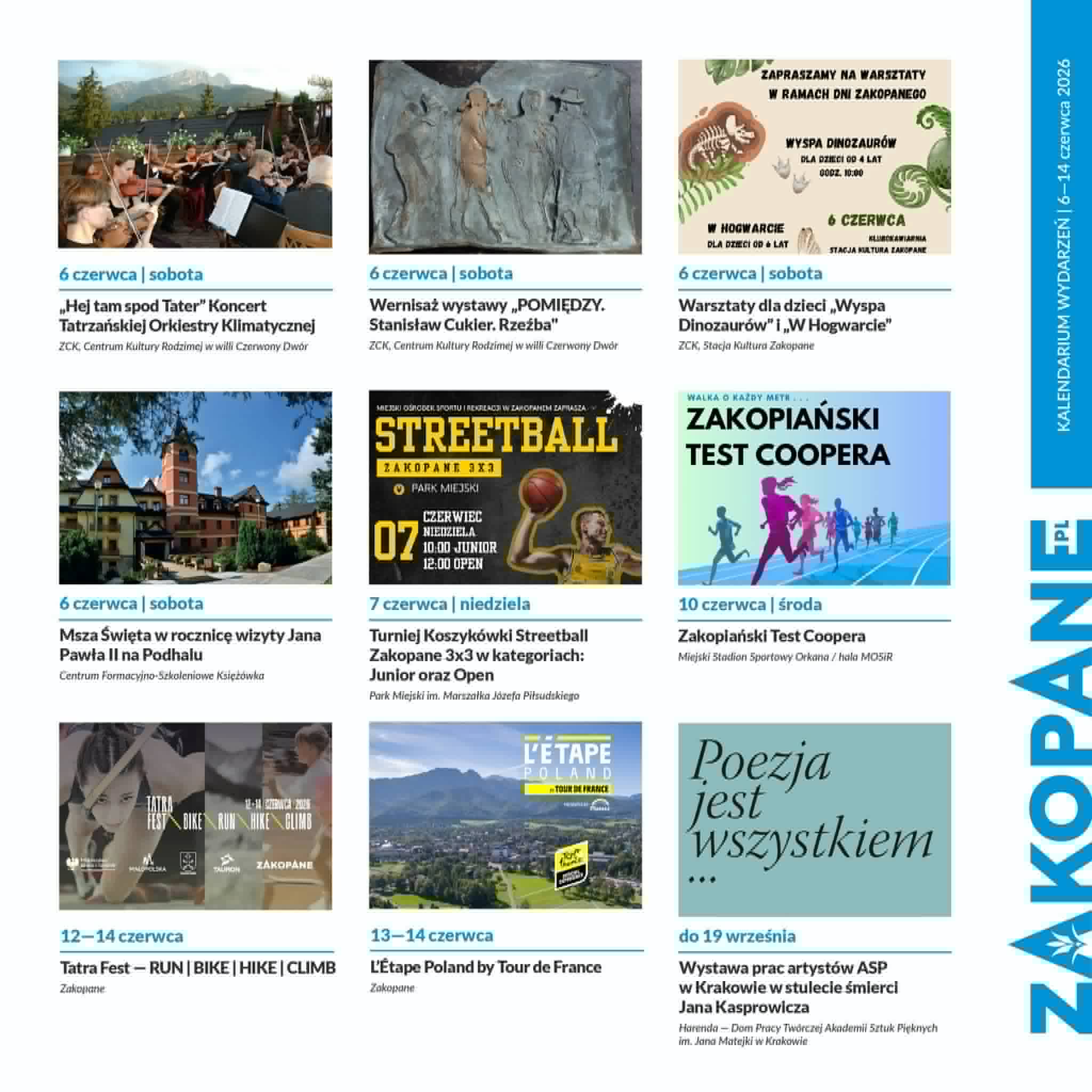 aktualność: Kalendarium wydarzeń | 6 czerwca - 19 czerwca 2026 r.